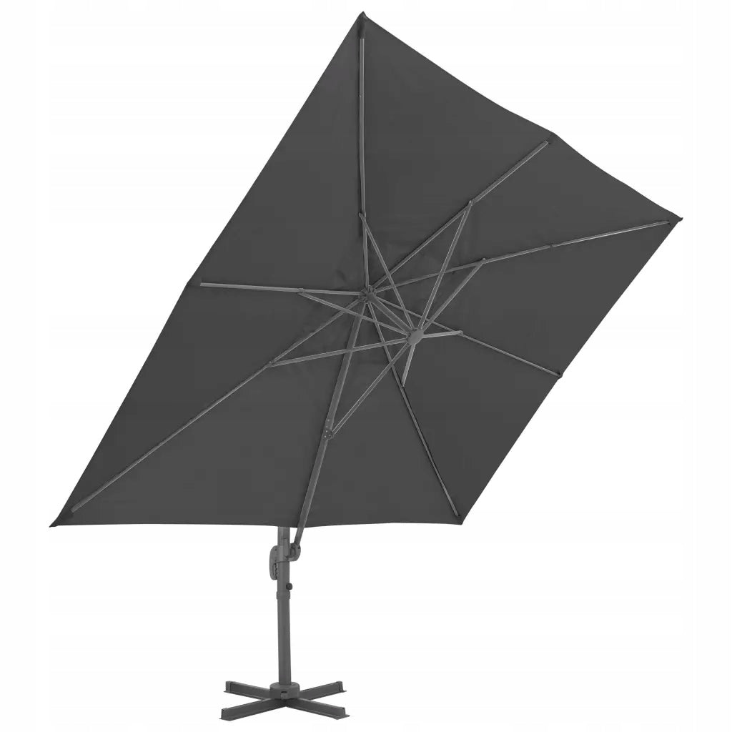 Garden umbrella aluminium 4x3x2,68m anthracite Diameter/width 3 cm