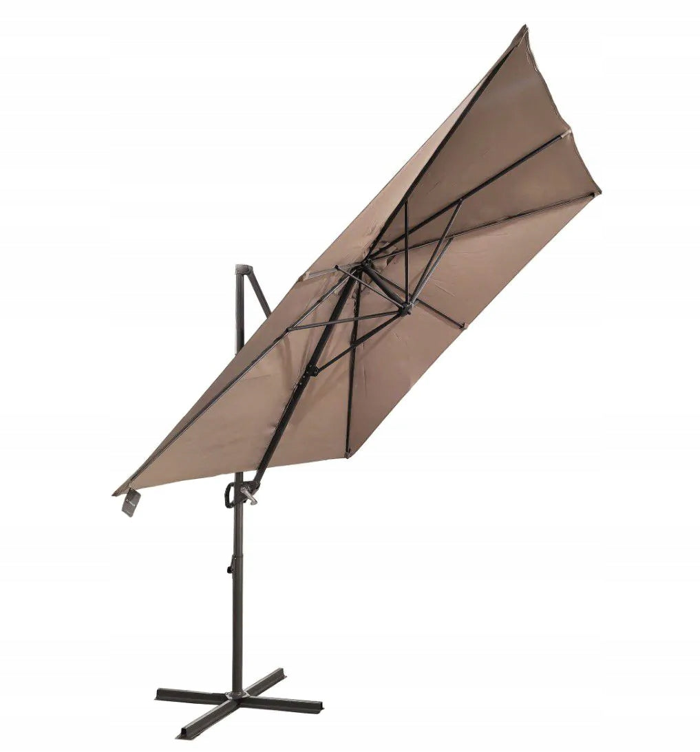 Garden umbrella large folding adjustable AUSTIN33 300 cm + cover beige Kind with boom