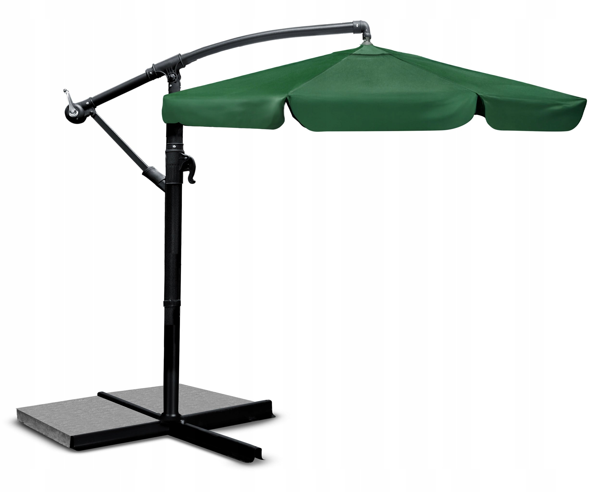 Garden umbrella large folding with boom cover 6 segments Ø 350cm Packaging status original