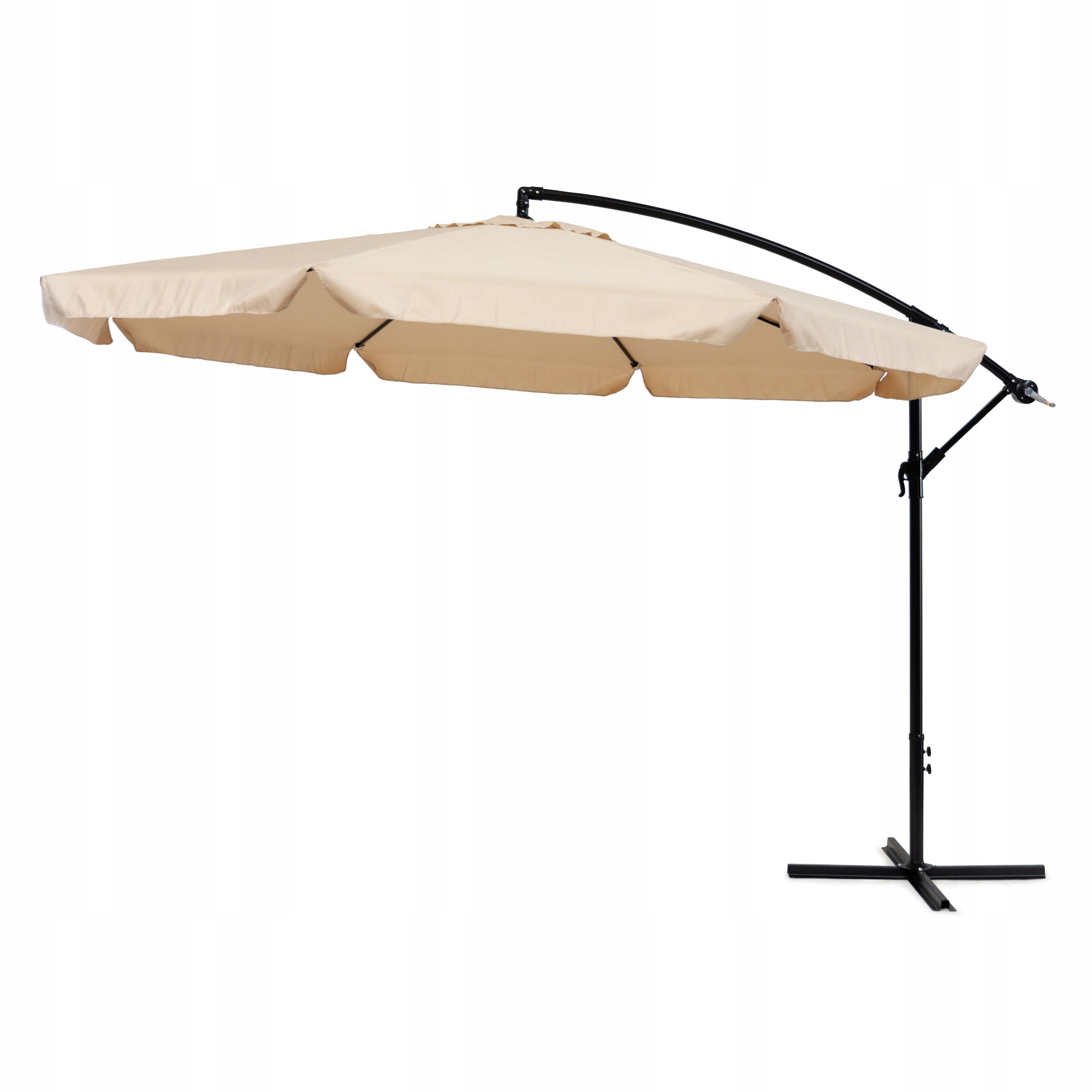 Garden umbrella large on boom folding 3,5 m beige MultiGarden Color beige