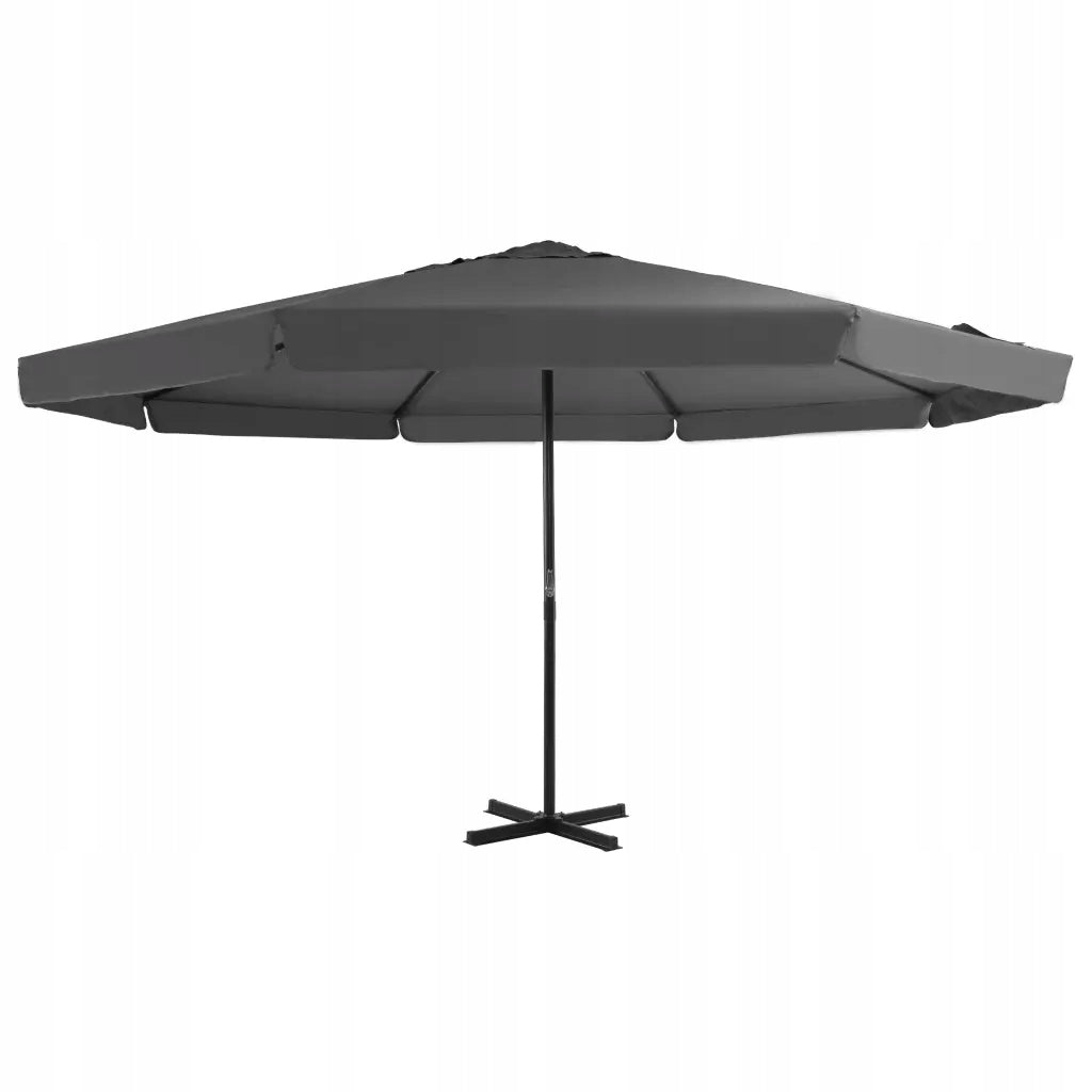 Garden umbrella on aluminium post, 500 cm, anthracite