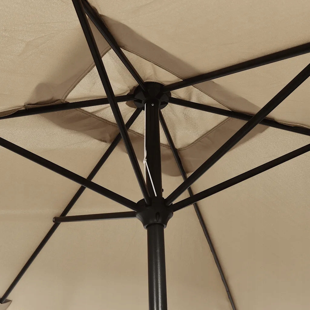 Garden umbrella on metal post, 300 x 200 c Manufacturer code 44502