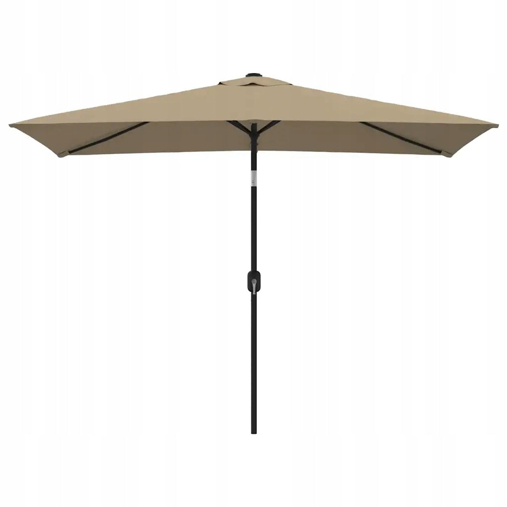Garden umbrella on metal post, 300 x 200 c