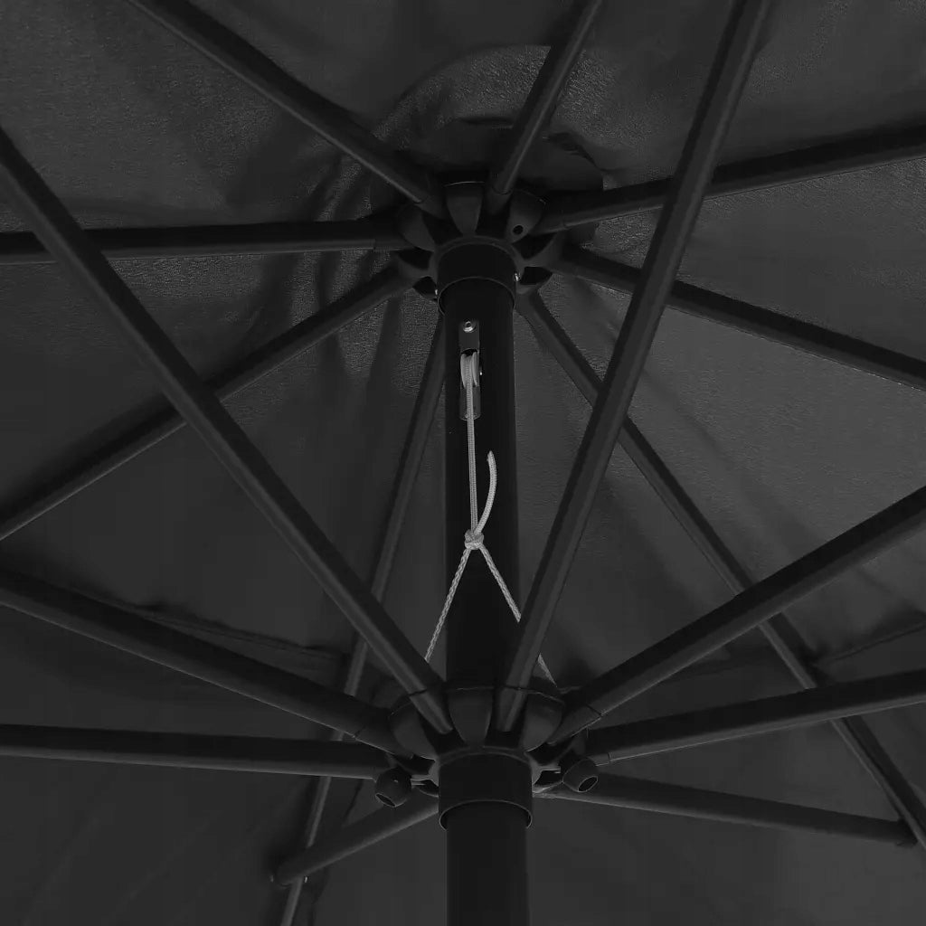 Garden umbrella on metal post, 390 cm, ant Manufacturer code 47380