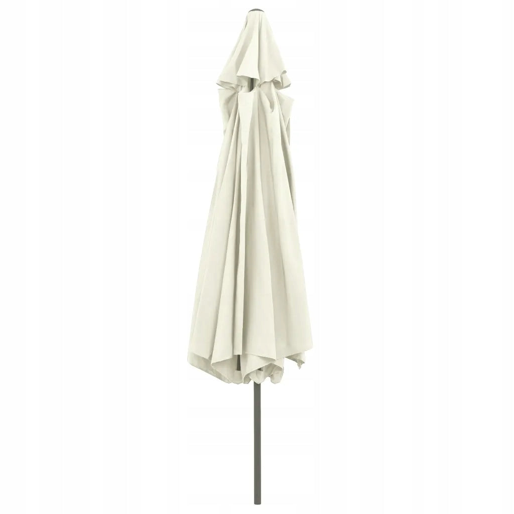 Garden umbrella on metal post, 390 cm, sand Manufacturer code 47378