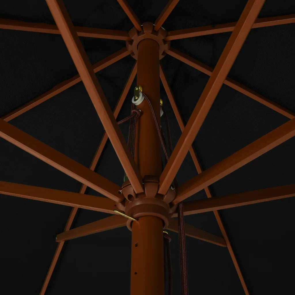 Garden umbrella on wooden post, 330 cm, cz Diameter/width 330 cm