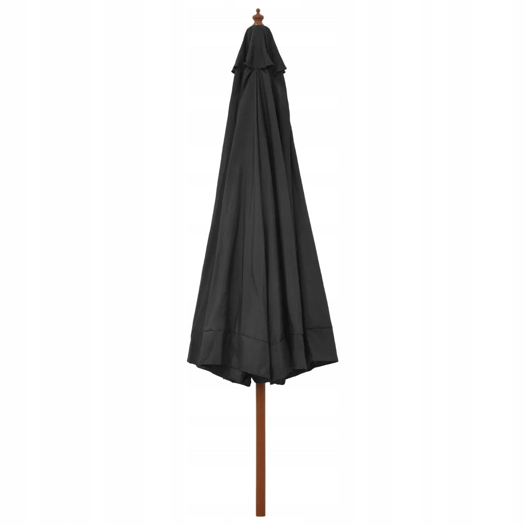 Garden umbrella on wooden post, 350 cm, an Manufacturer VidaXL
