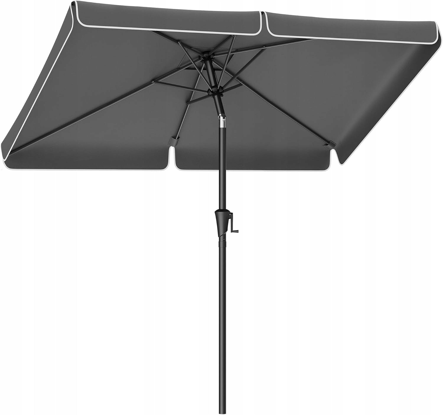 Garden umbrella tilting UV protection grey rectangular 300x200 cm