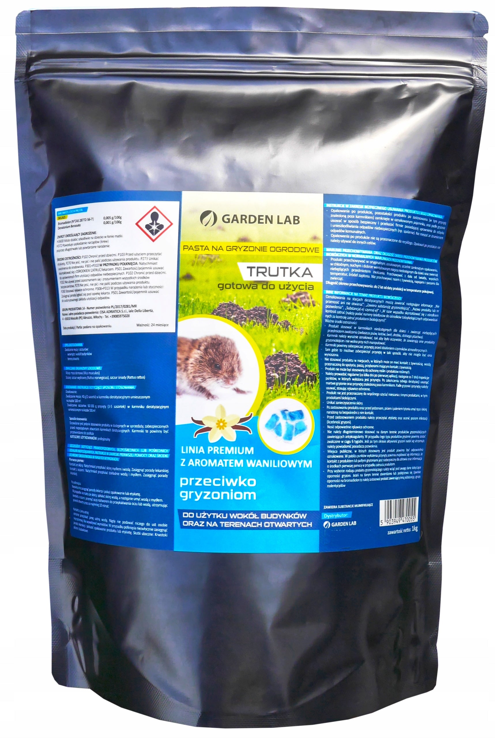 GardenLab very strong poison paste voles mice rats 1kg Use Against mice rats other