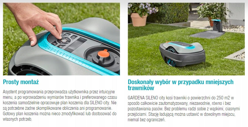 Gardena Sileno City 500 15002-32 Mowing Robot Mowing height adjustment range 2.0–5.0 cm