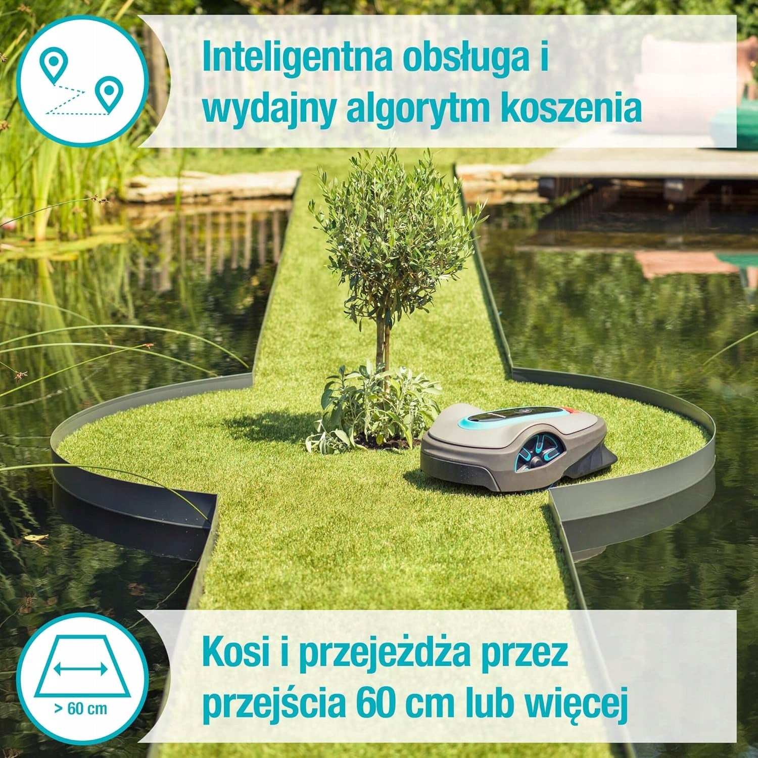 Gardena Sileno life 15102-32 1000 m2 Alarm Bluetooth connectivity Brand Gardena
