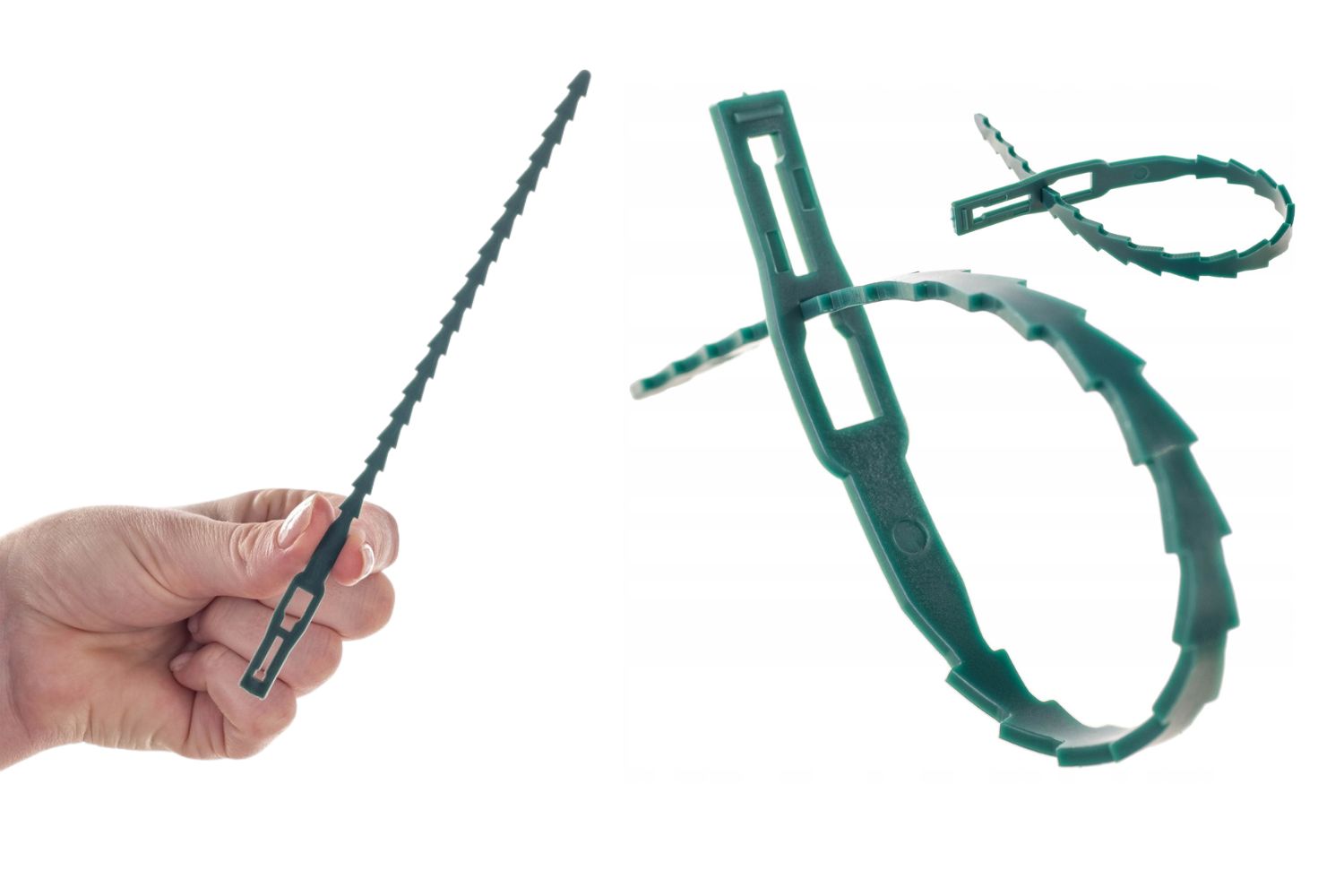 Gardening Clamps for Plant Flowers Tritites Clamp Bands 45pcs. Manufacturer code trytytki do roślin