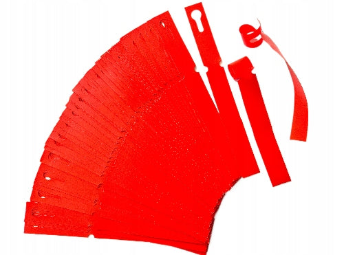 Gardening Loop Labels for Writing RED 200mm x 17mm (17x200) 100