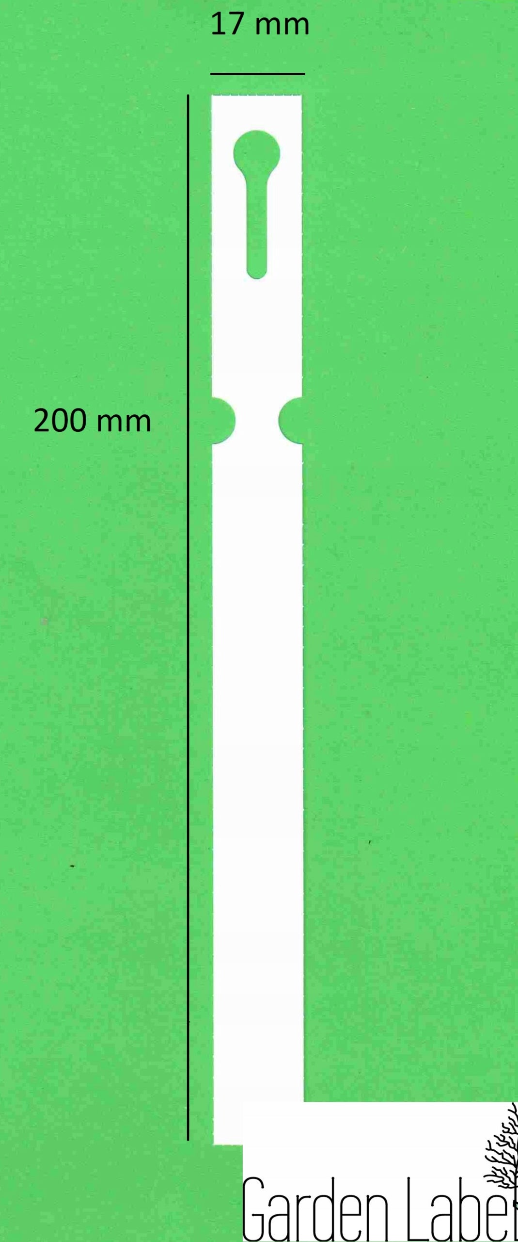 Gardening Loop Labels for Writing YELLOW 200mm x 17mm (17x200) 100pcs EAN (GTIN) 5906477685373