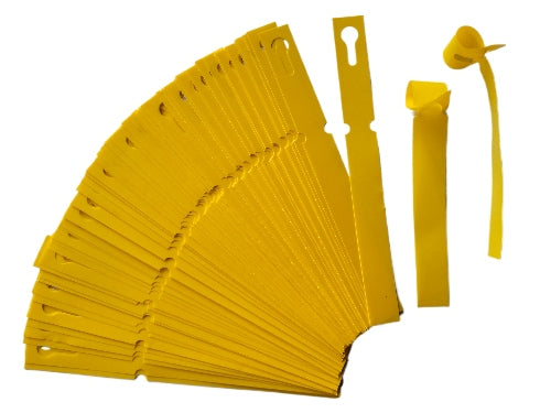 Gardening Loop Labels for Writing YELLOW 200mm x 17mm (17x200) 100pcs