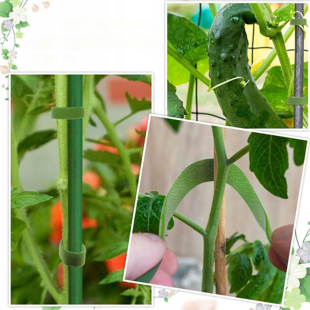 Gardening Tape with Velcro for Plant Attachment 50m (2x25m) + 30 Clips Manufacturer code X001XCR5NH