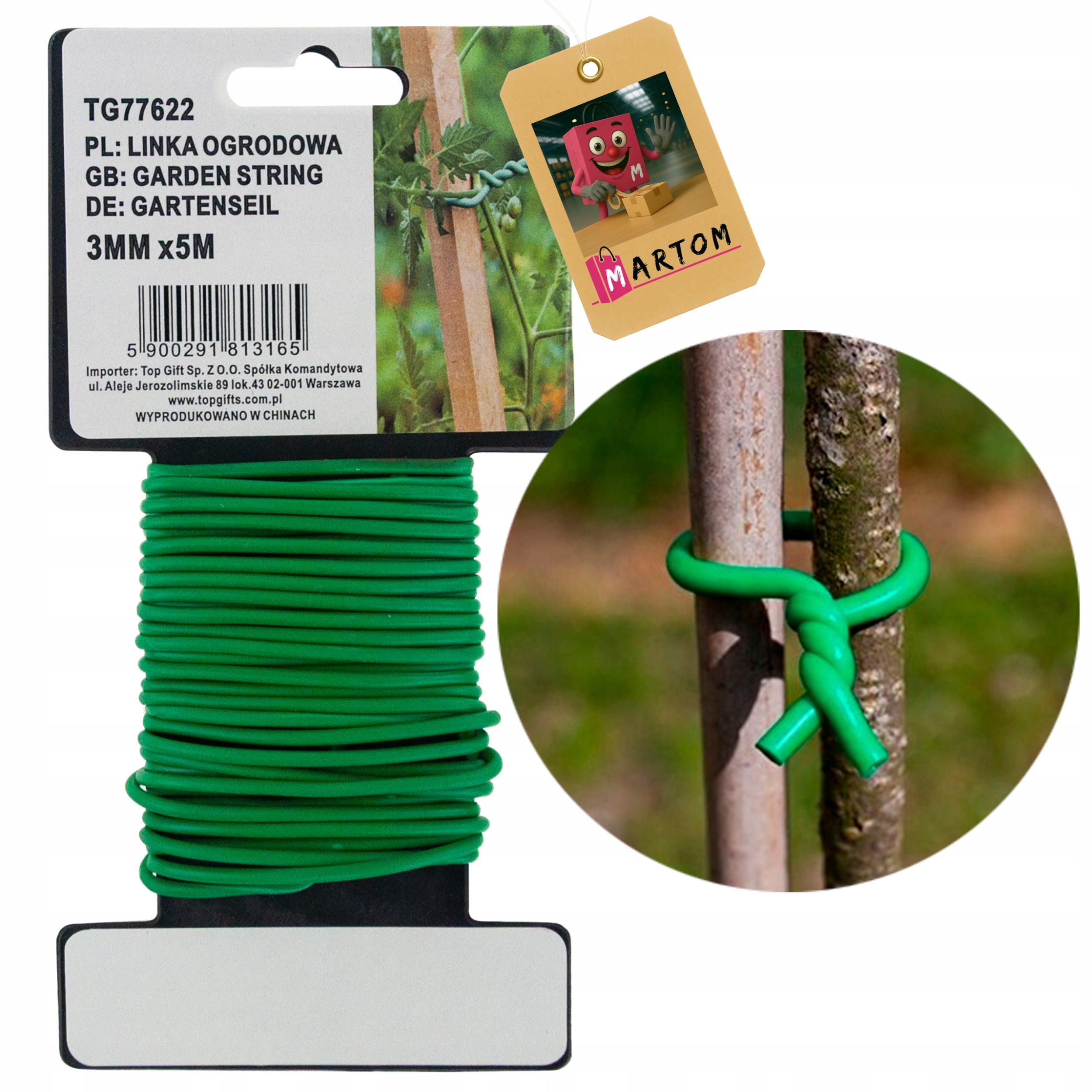 Gardening Wire, NURSERY ORCHARD Cable 5M 3mm COATED GARTER