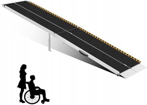 Gardhom Wheelchair Ramp 365cm Folding Non-Slip 362kg Manufacturer code Rampabardzoduza365cm