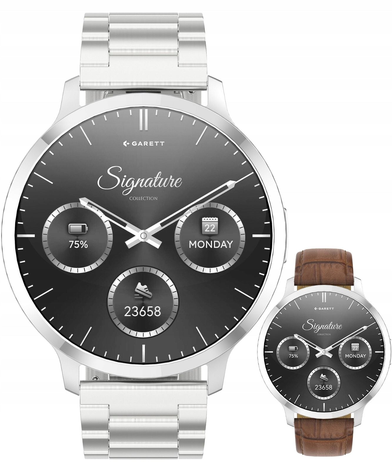 Garett Signature Edge Silver Solid SET smartwatch