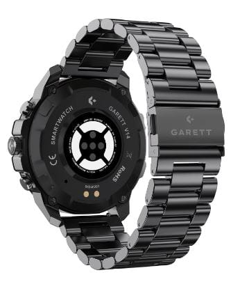 Garett V14 Black Steel Smartwatch Bluetooth Talk IP68 Sport Brand Garett