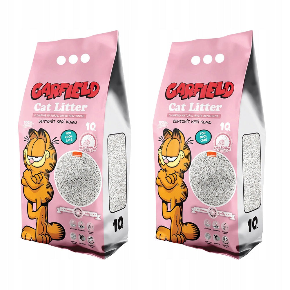 Garfield Bentonite Litter for Cat Baby Powder 2x10L