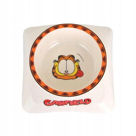 Garfield, melamine cat bowl, white/grey