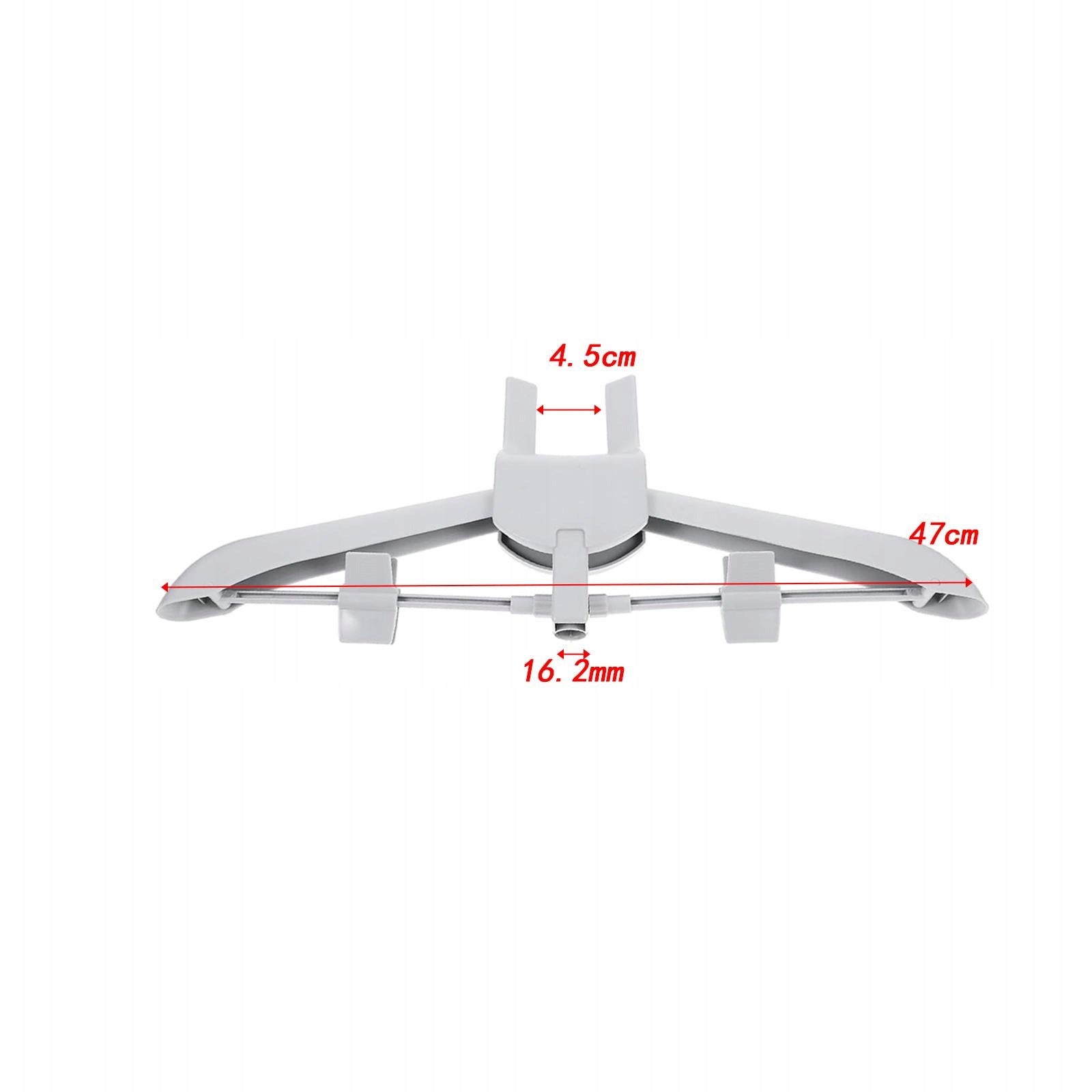 Garment Hanger Simple Assembly Laundry Supplies Telescopic Folding Gray Brand no brand