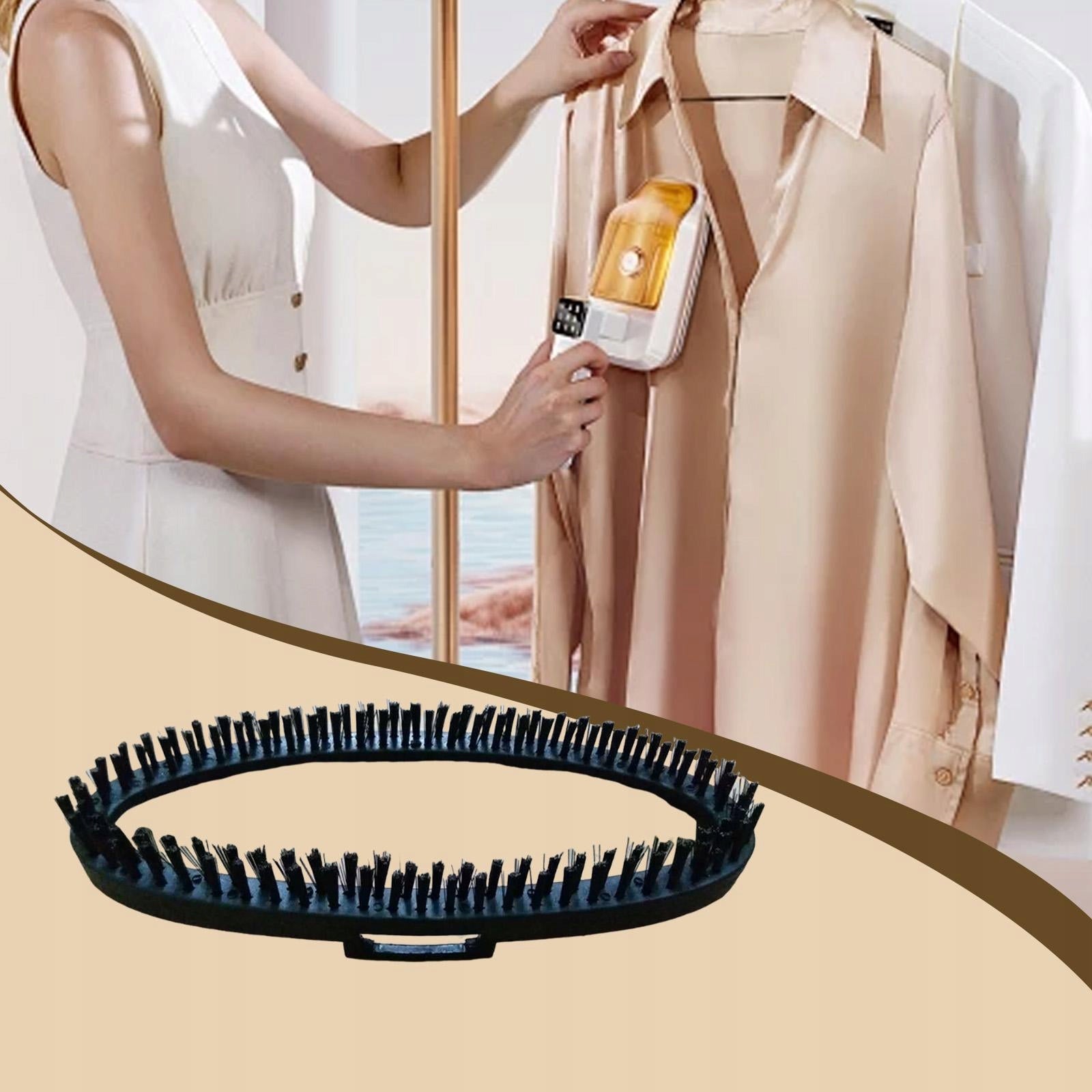Garment Steamer Brush Head Fabric Steamer Nozzle Accessory,Removing Fabric