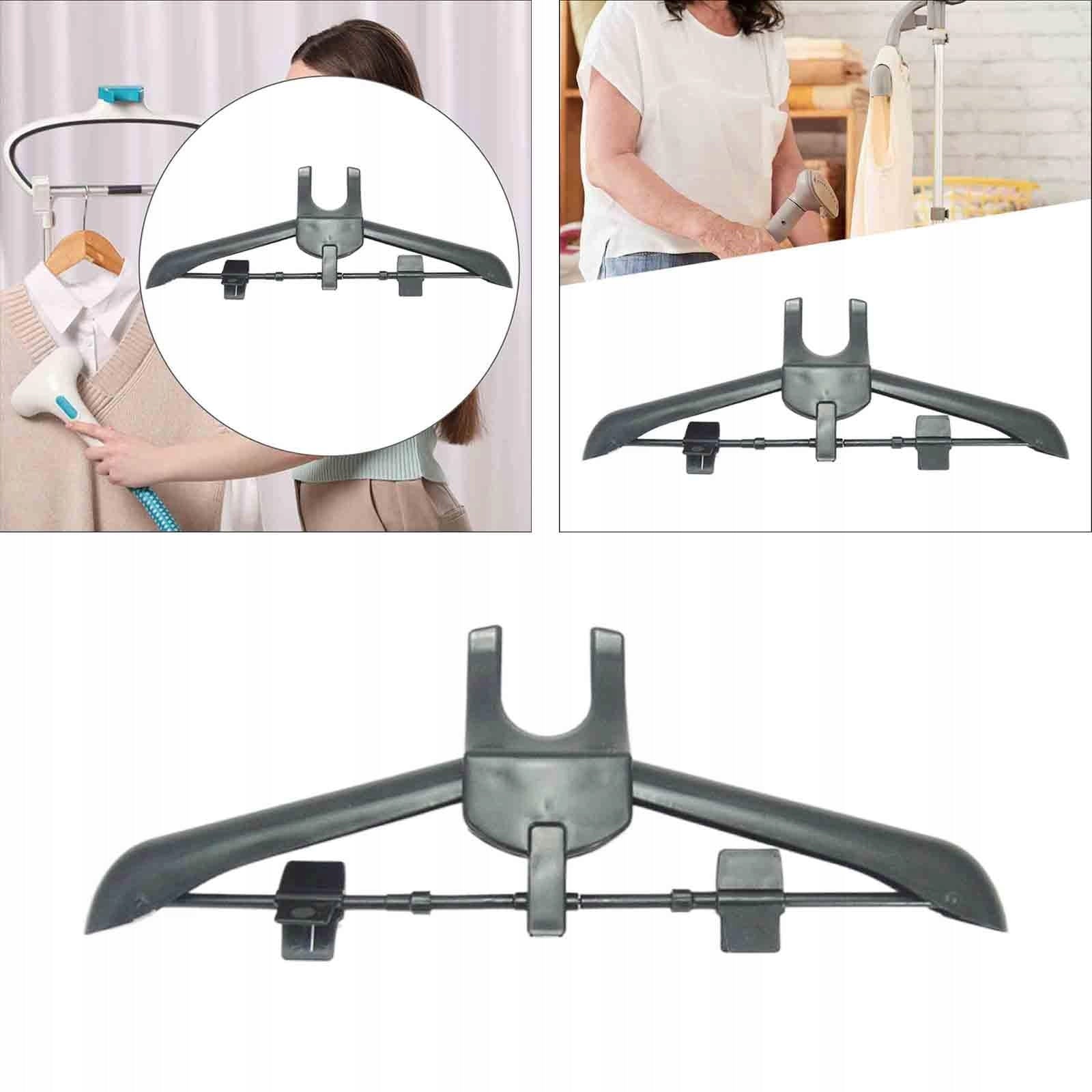 Garment Steamer Hanger Folding Laundry Supplies Reusable Pants Hanger Black