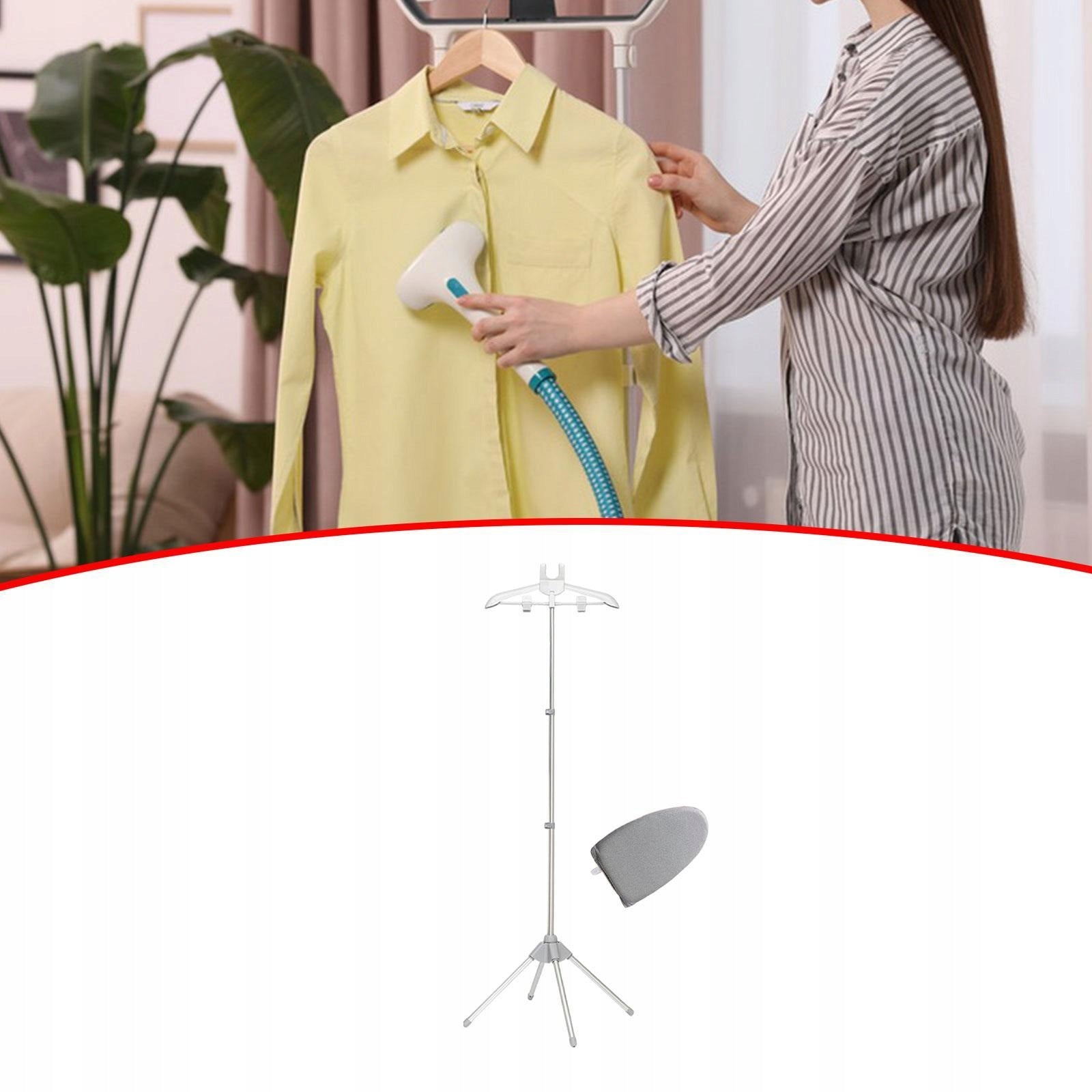 Garment Steamer Rack with Ironing Glove Drying Rack for Suit Bedroom Gray