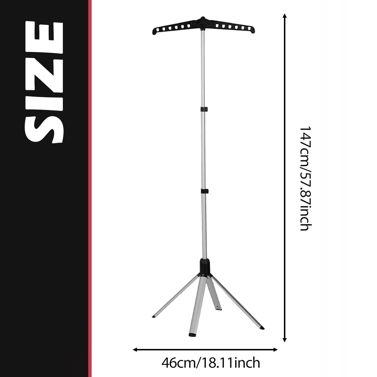 Garment Steamer Stand for Clothes Garment Rack Space Saving Drying Black Packaging status original