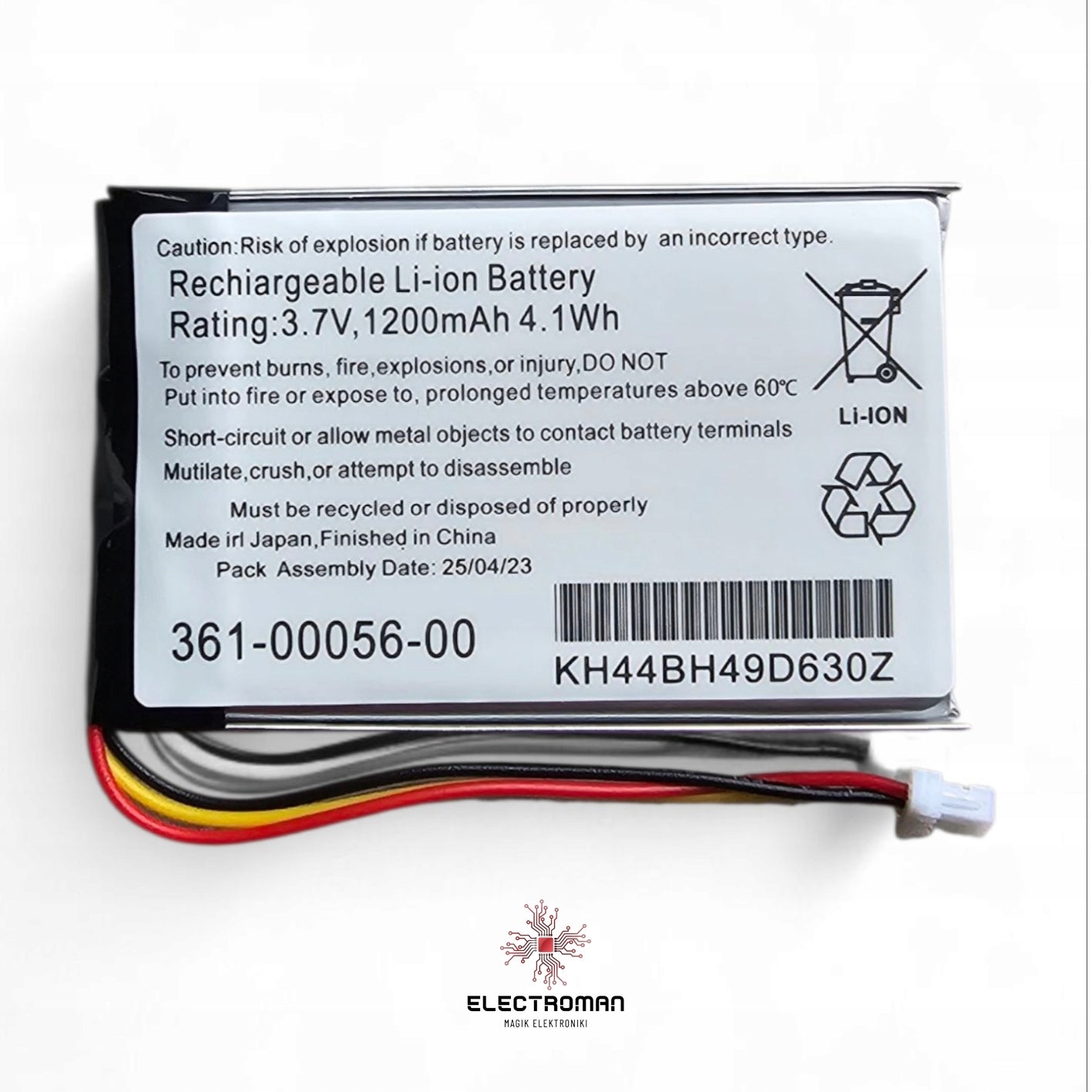 Garmin 361-00056-00 /08/50 1200mAh Li-Ion Nuvi/Drive/DriveSmart Battery