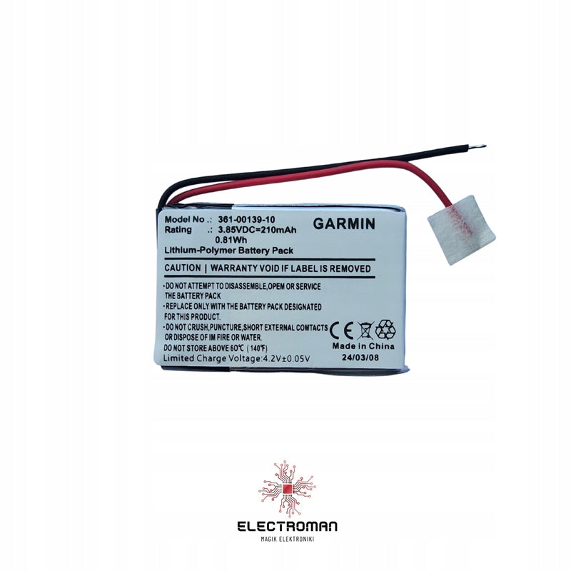 Garmin Battery 361-00139-10 210mAh 3.85V Vivoactive Forerunner Packaging status original