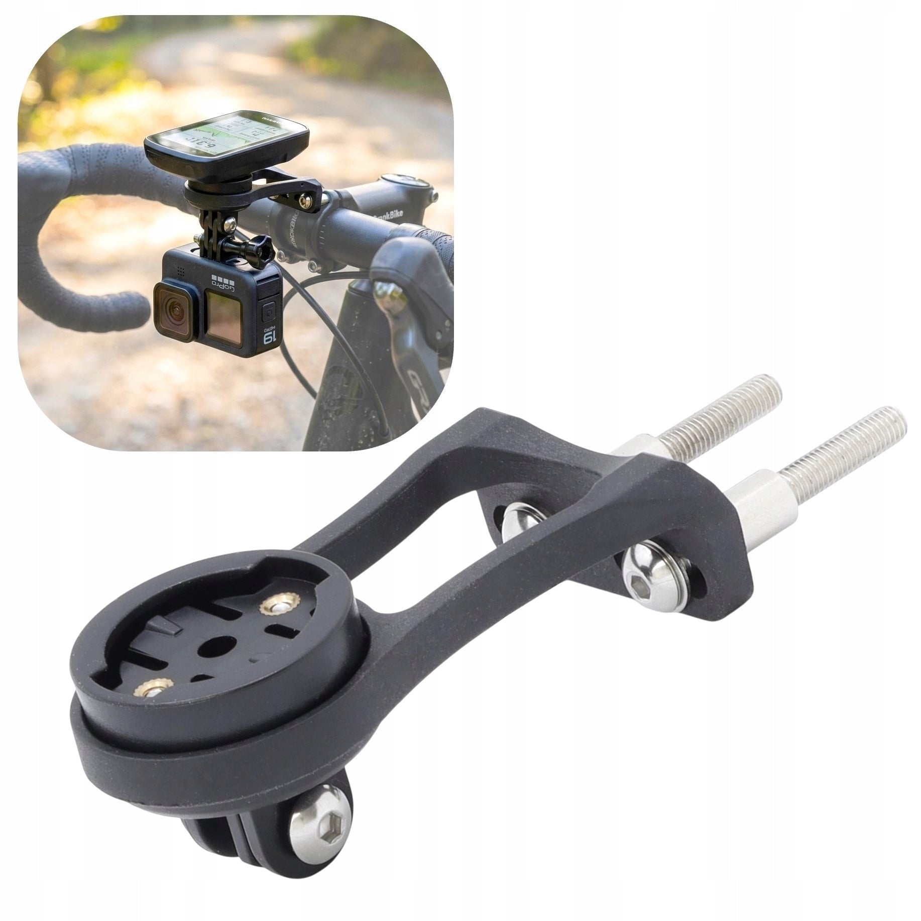 Garmin Bryton Cateye GoPro Bridge Mount Holder