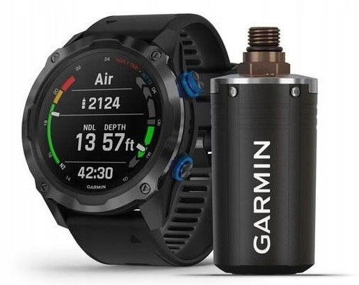 Garmin Descent Mk2i Titan Carbon Gray DLC/Black Silicone Band + T1 Tracker