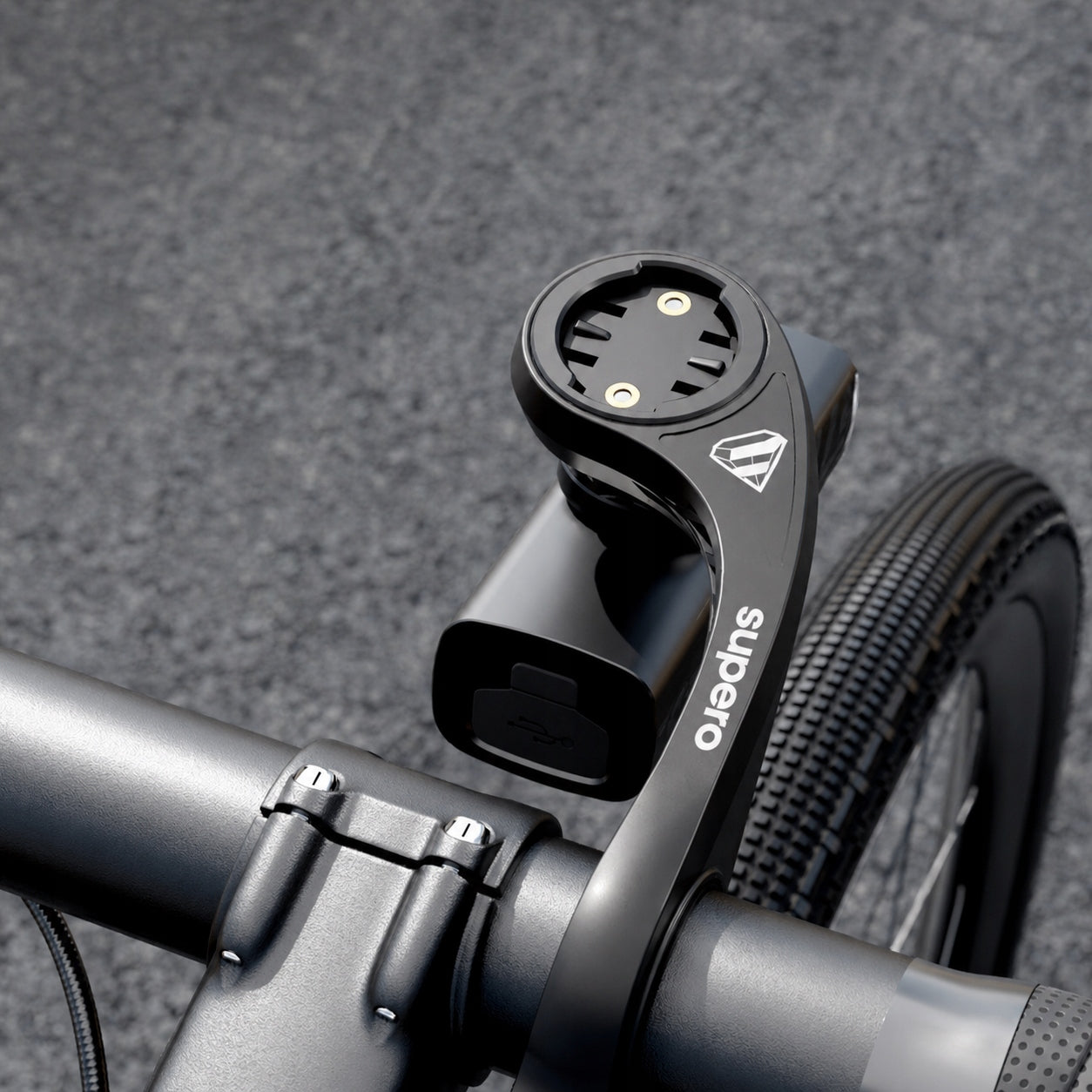Garmin Edge Bike Mount GoPro Steering Wheel Integrated Aero Wahoo Brand SUPERO