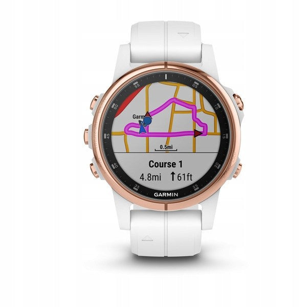Garmin Fenix 5S Plus Sapphire - růžová / zlatá