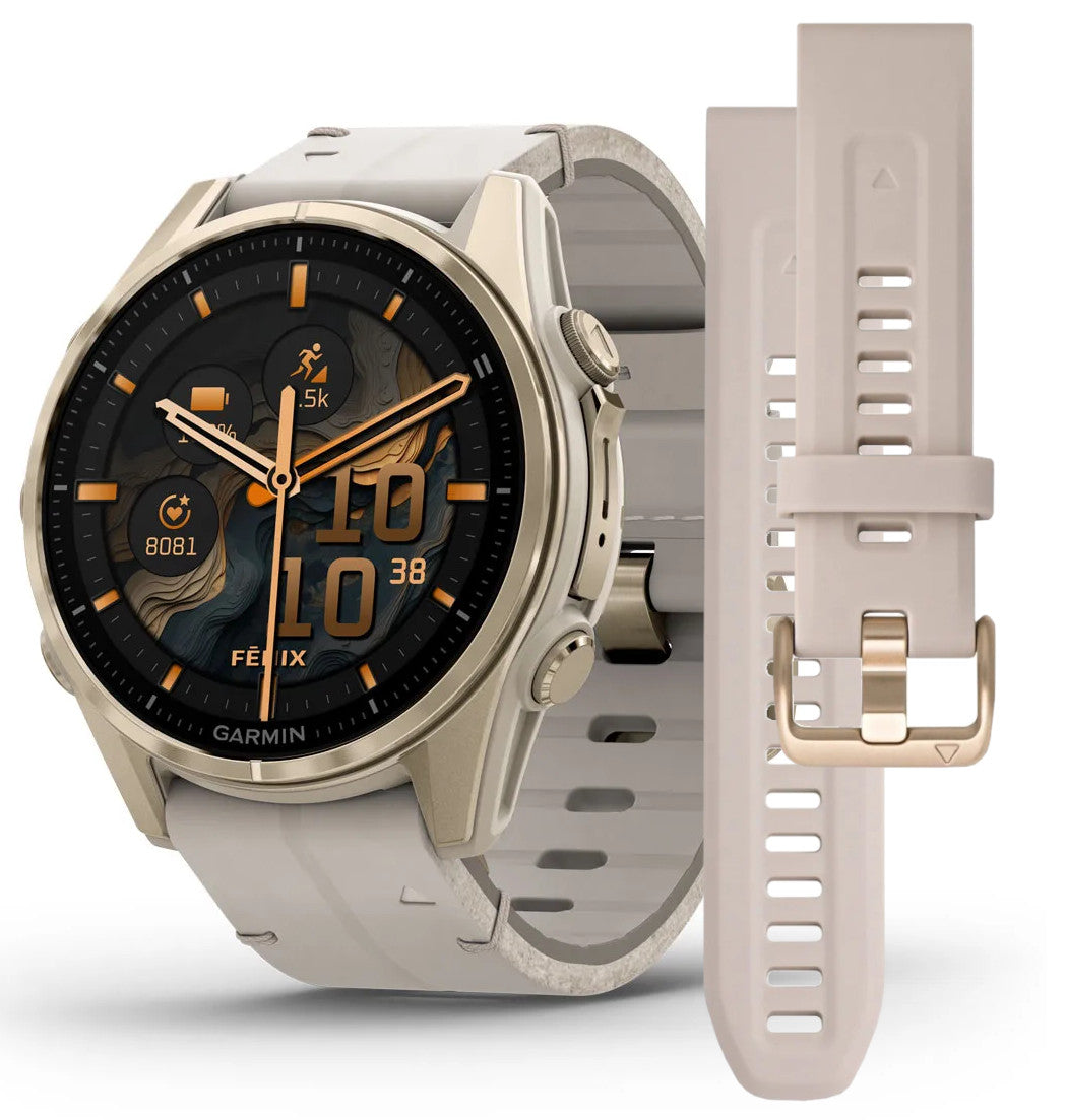 Garmin Fenix 8 43mm AMOLED Sapphire Soft Gold Garmin Pay ECG