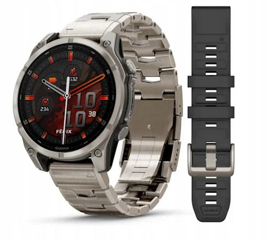 Garmin Fenix 8 47mm AMOLED Sapphire Titanium ECG Bracelet