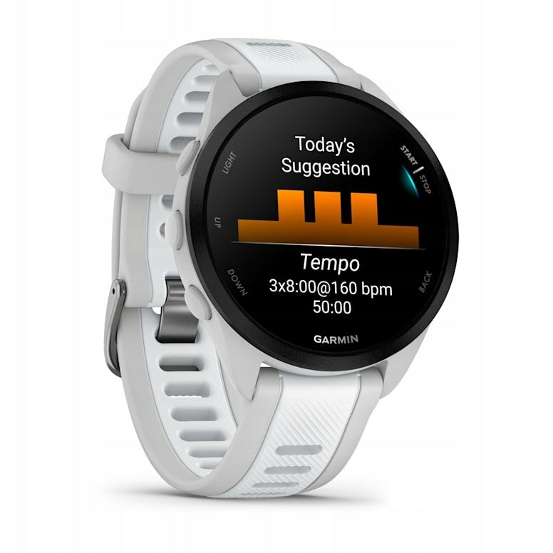 Garmin Forerunner 165 Music AMOLED 43mm Mist Grey Whitestone 010-02863-31 Manufacturer code GARMIN Forerunner 165 Music