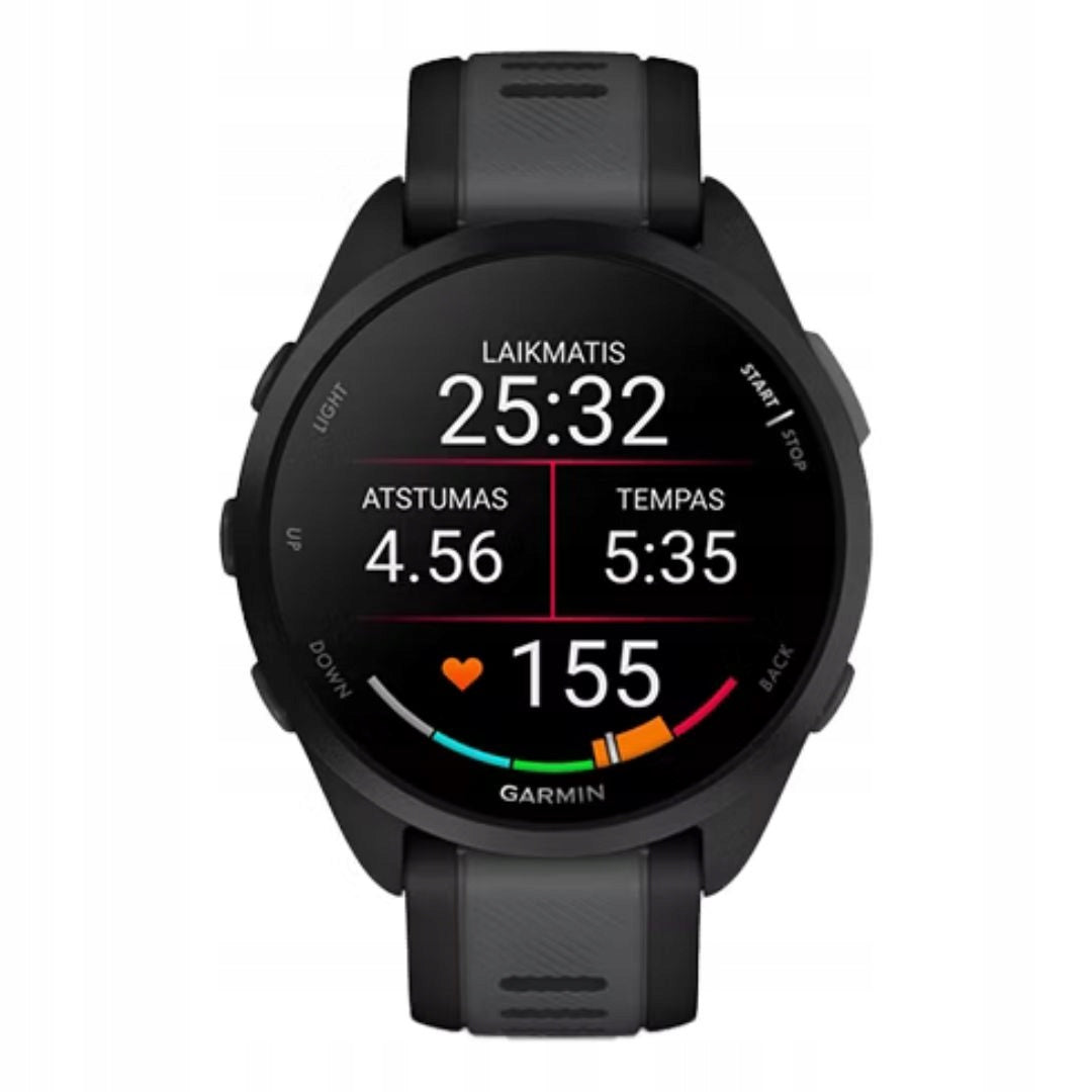 Garmin Forerunner 165 Music Slate Gray Black Smartwatch Black 010-02863-30 Brand Garmin