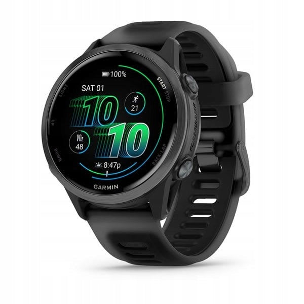 Garmin Forerunner 570 42mm AMOLED black sports watch 010-02970-00