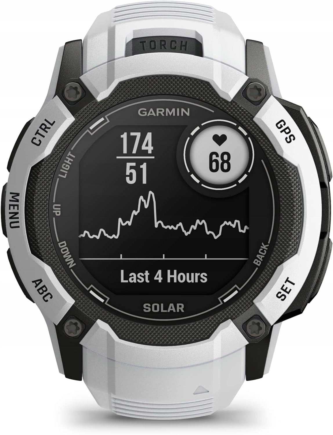 Garmin Instinct 2X Solar Sports Watch 50mm White 010-02805-04 Manufacturer code 010-02805-04