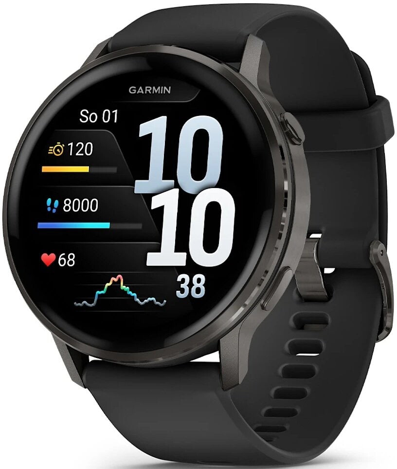 Garmin Venu 4 45 mm Black with silicone strap