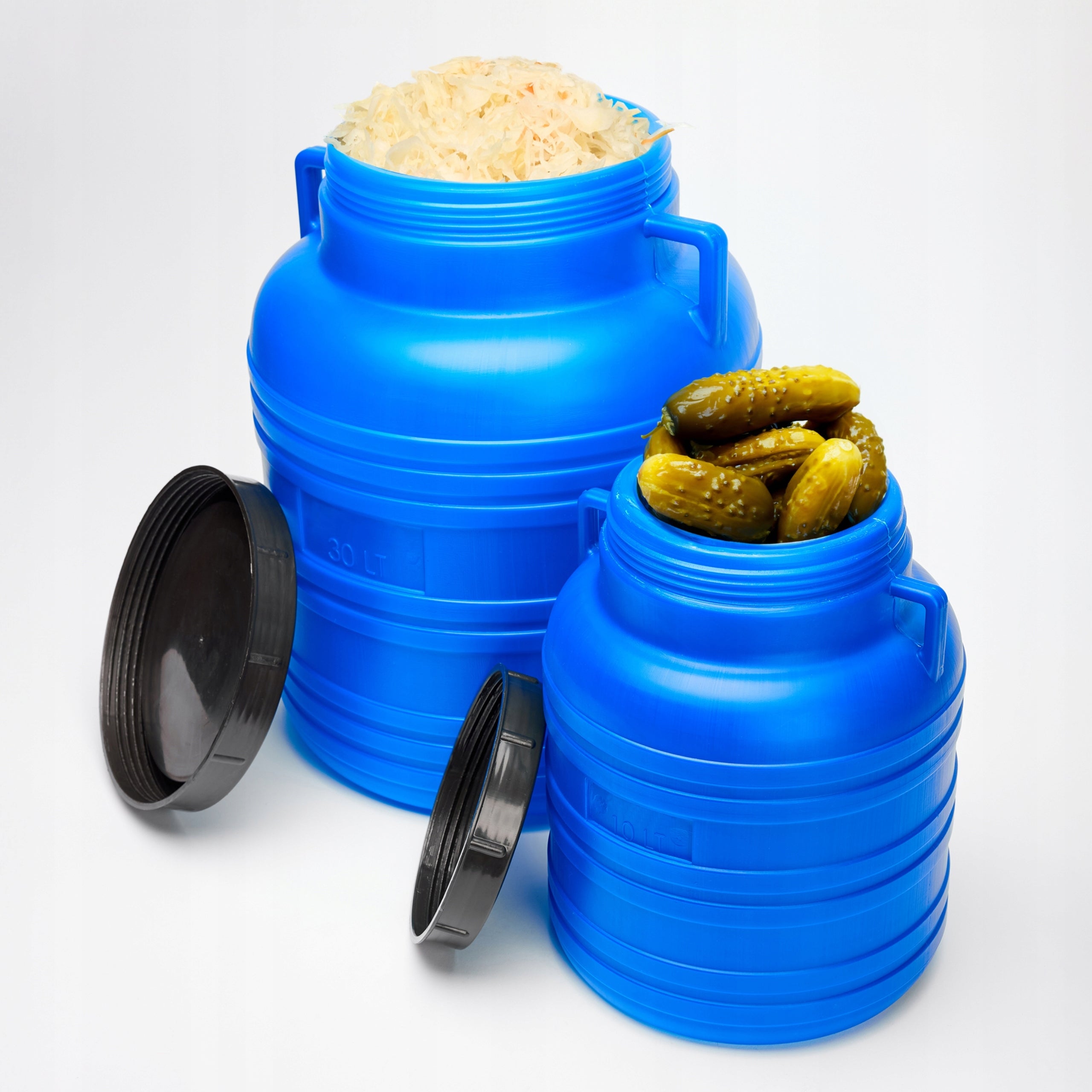 Garronda 40L Pickling Barrel with Handles Canister GD-0078, White Type For restaurants