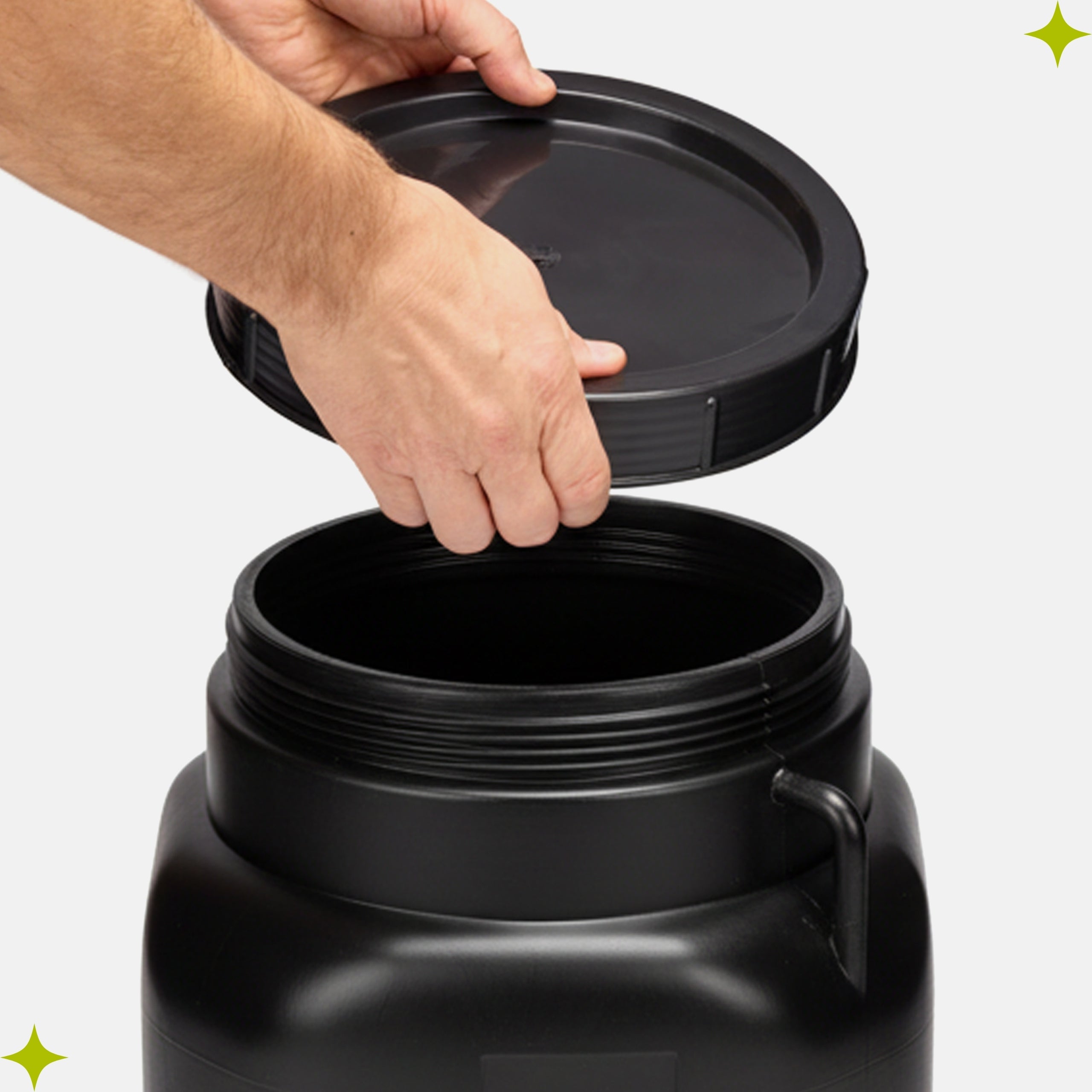 Garronda Fermentation pickling barrel 30L square GD-0088 Black Brand Garronda
