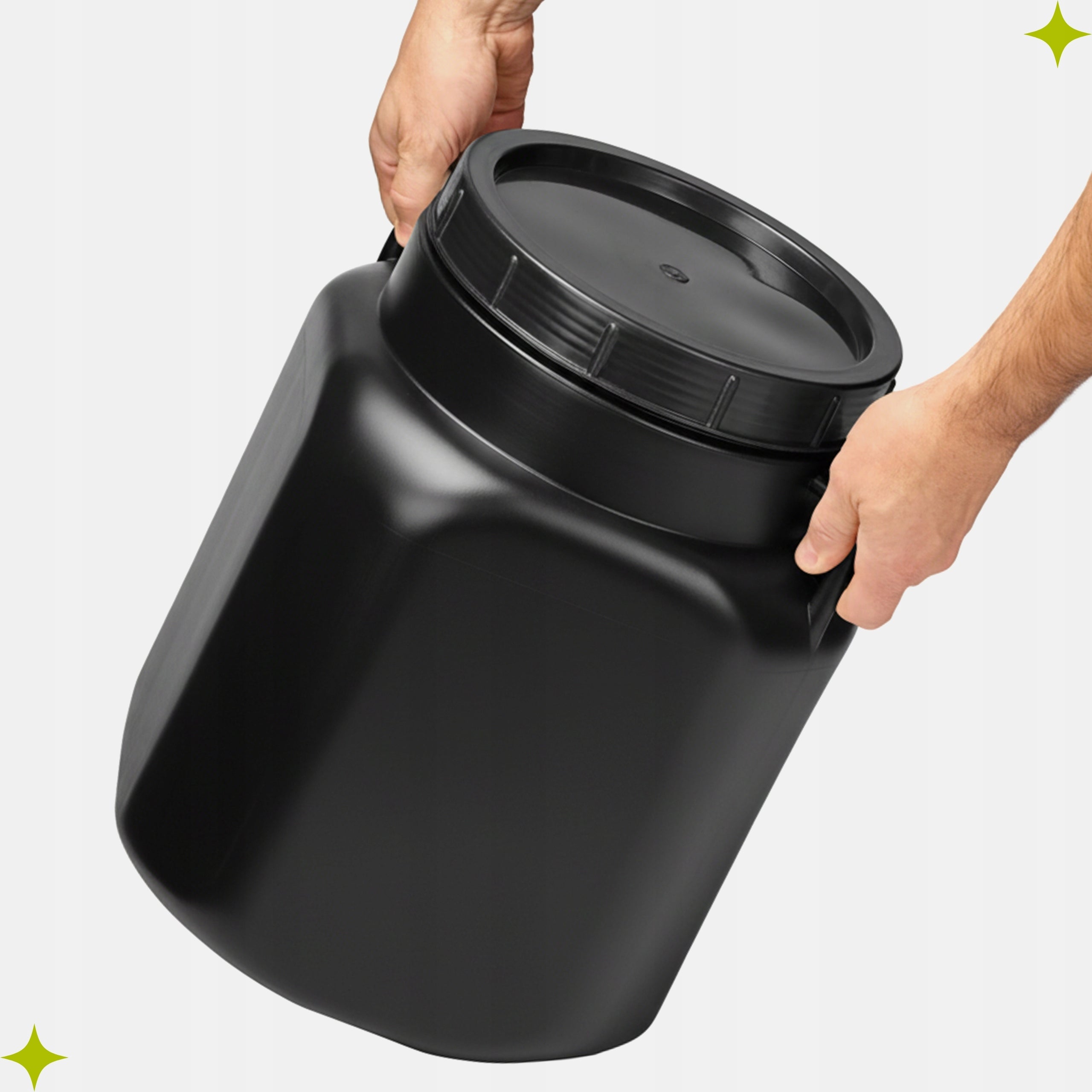 Garronda Fermentation pickling barrel 30L square GD-0088 Black Capacity 30 l