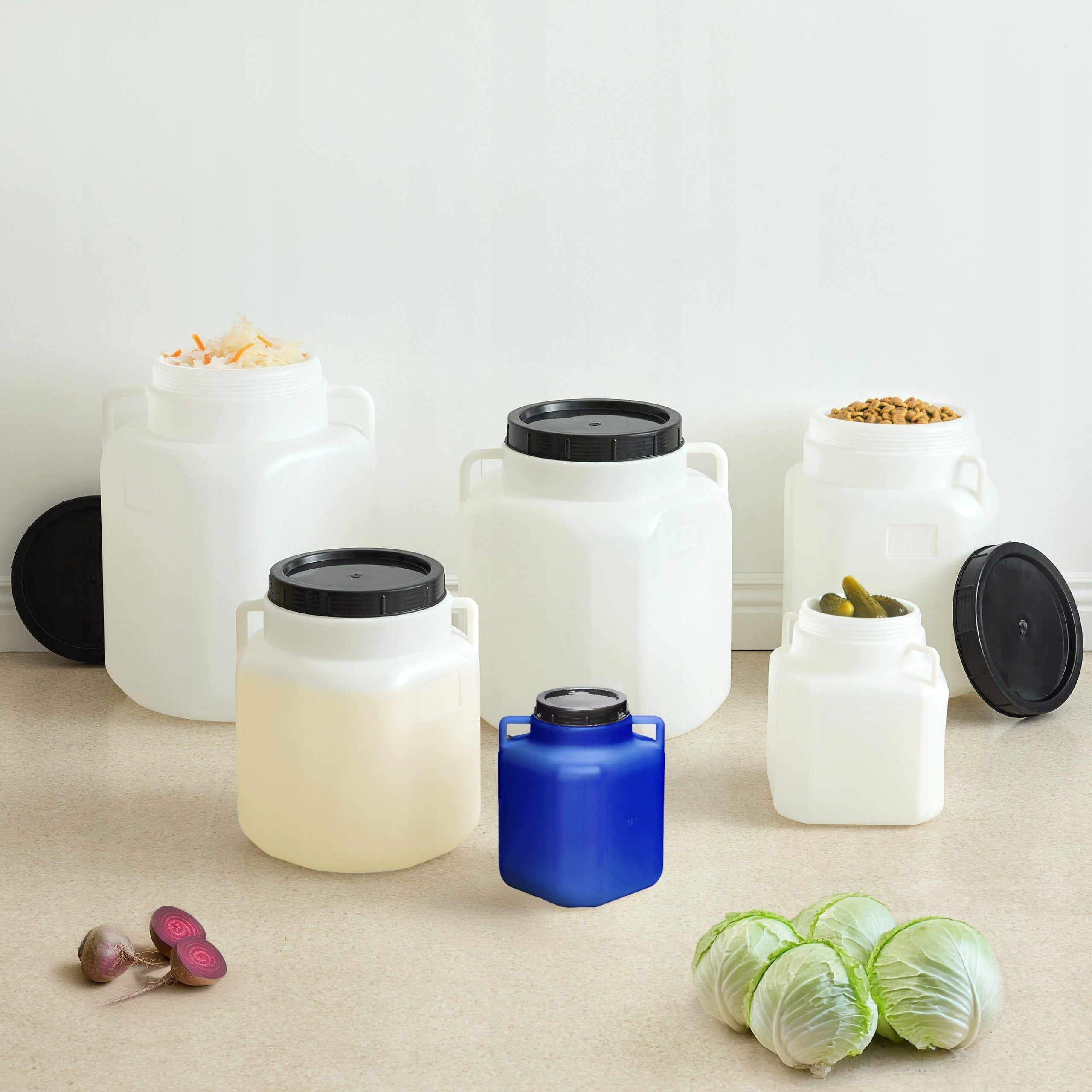 Garronda Fermentation pickling barrel 30L square GD-0088 Black Material synthetic material