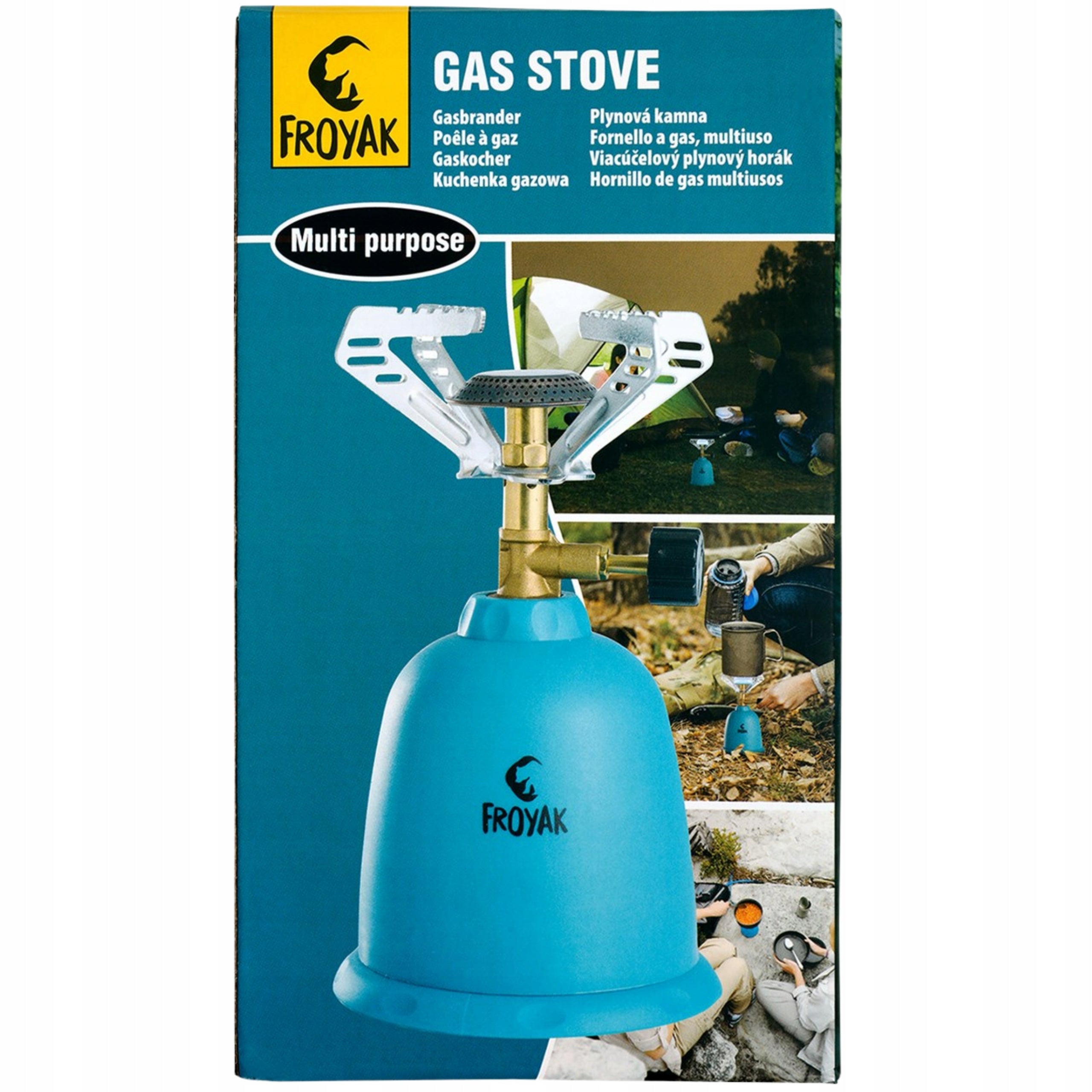 Gas Burner Froyak Tourist Handy for Camping Packaging status original