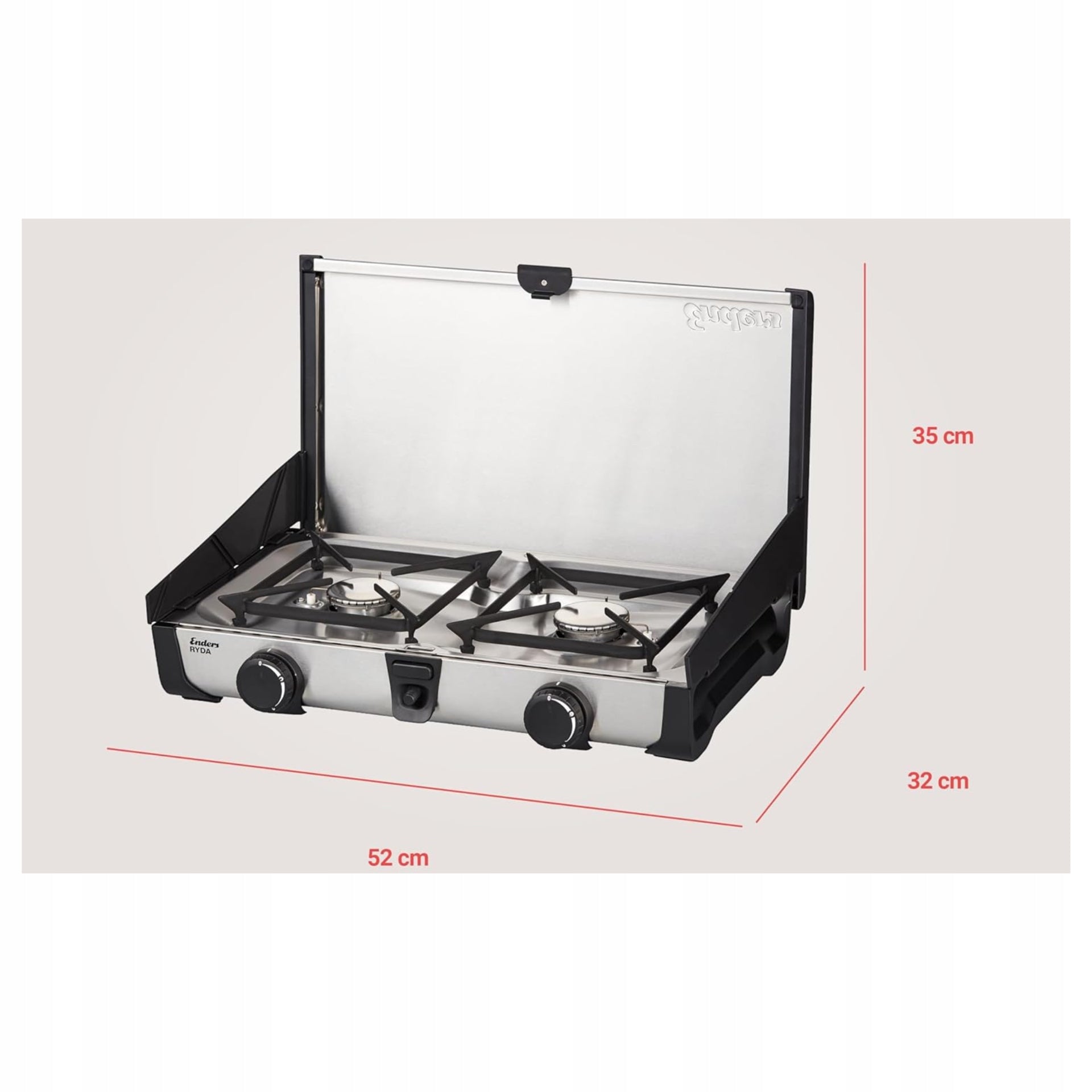 Gas Stove Enders Ryda 2Z Tourist 2-Burner Carry Bag Packaging status original